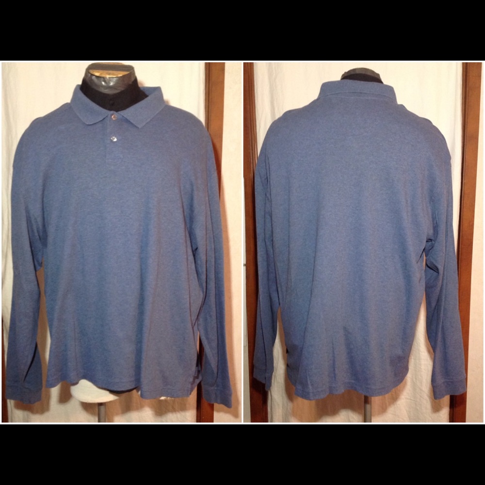 Men's Size XXL IZOD Long Sleeve Polo Shirt